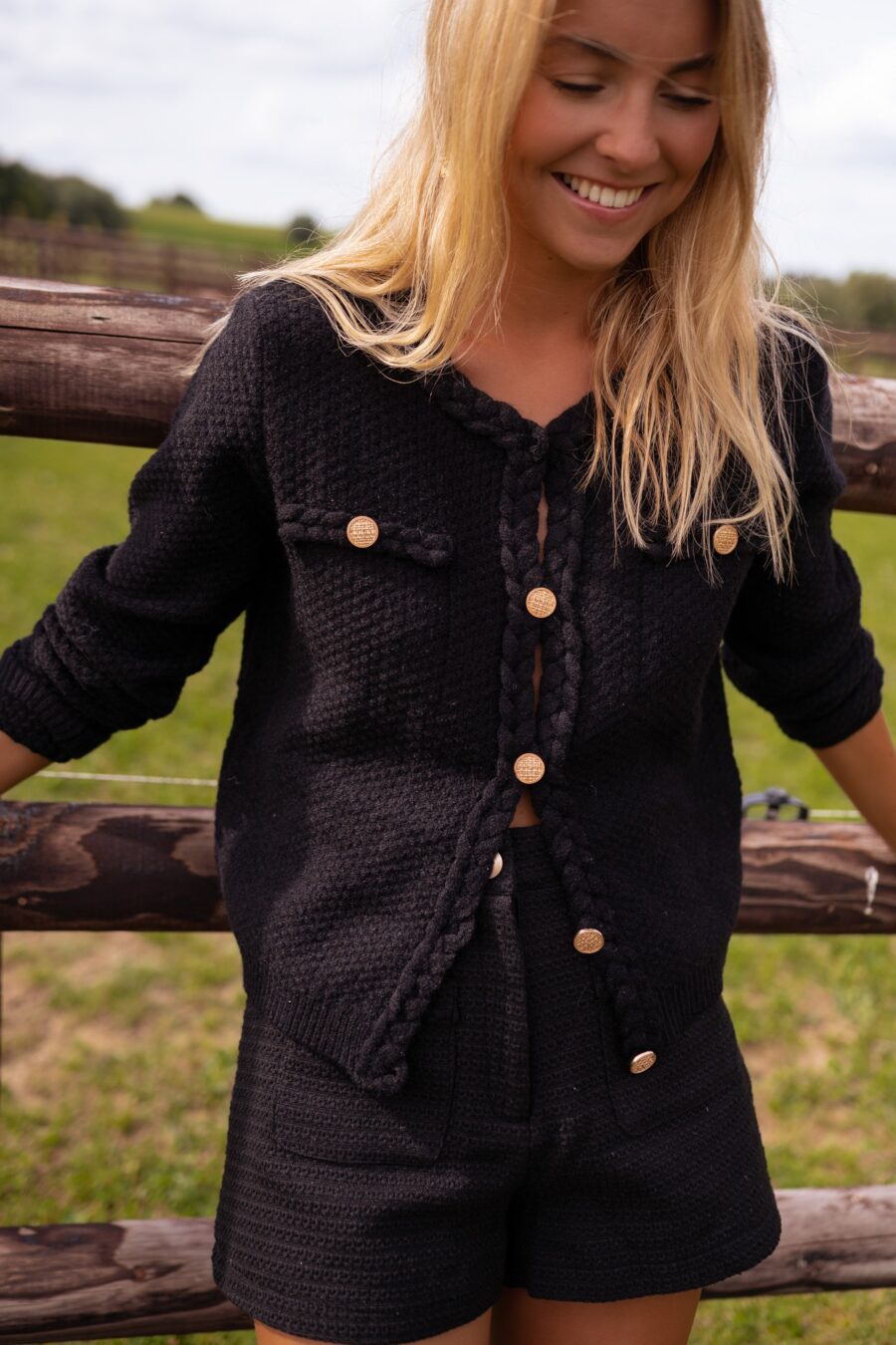Tyriza Black Cardigan - Image 3